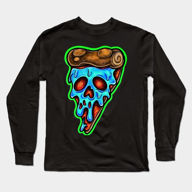 Poison Pizza Long Sleeve T-Shirt by Squatchyink